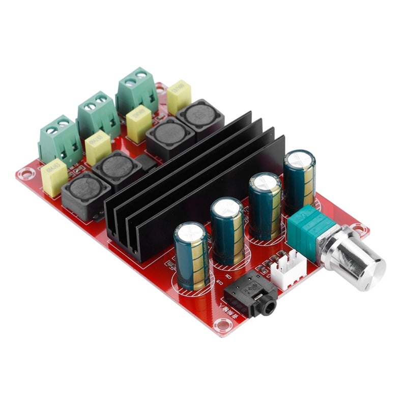 Double Channel Power Amplifier Board 100Wx2 Digital Amplifier Module - TI TPA3116D2 Core Bridge Connection Technology - High Power Pure Digital Audio Board for 12-24V DIY Speaker Systems - Image 1