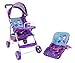 509 Crew 509 Mermaid Doll Travel System Stroller  Kids Pretend Play Stroller Set Includes Shopping Basket Retractable Canopy Child Tray  Removable Car Seat Ages 3 T716028 - Image 4