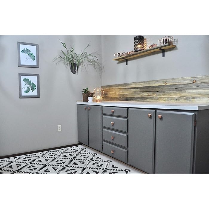 Ventuos Iron Angle Shelf Brackets 8inch Length x 6inch Height Set of 2 Industrial Modern Shelving - Image 5