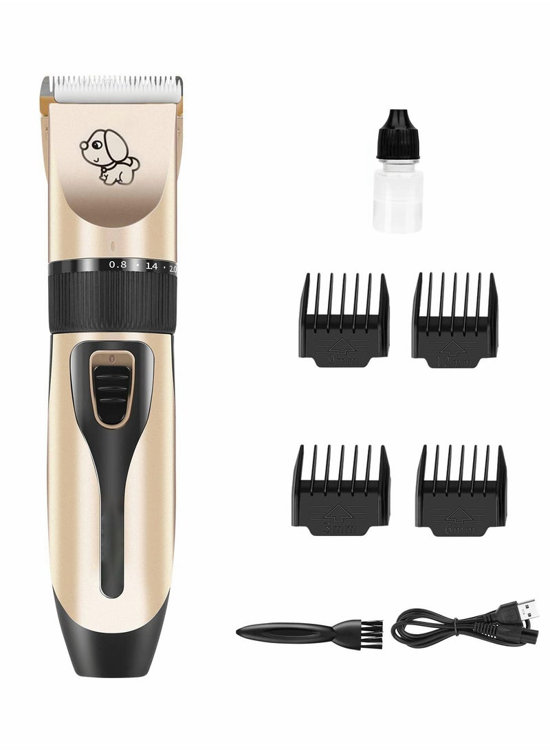 Captaintech Rechargeable Cordless Dog Grooming Clippers Kit with Low Noise and Efficient Hair Trimming Set  - Image 1