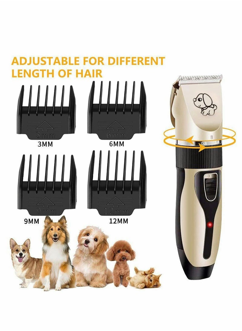 Captaintech Rechargeable Cordless Dog Grooming Clippers Kit with Low Noise and Efficient Hair Trimming Set  - Image 2