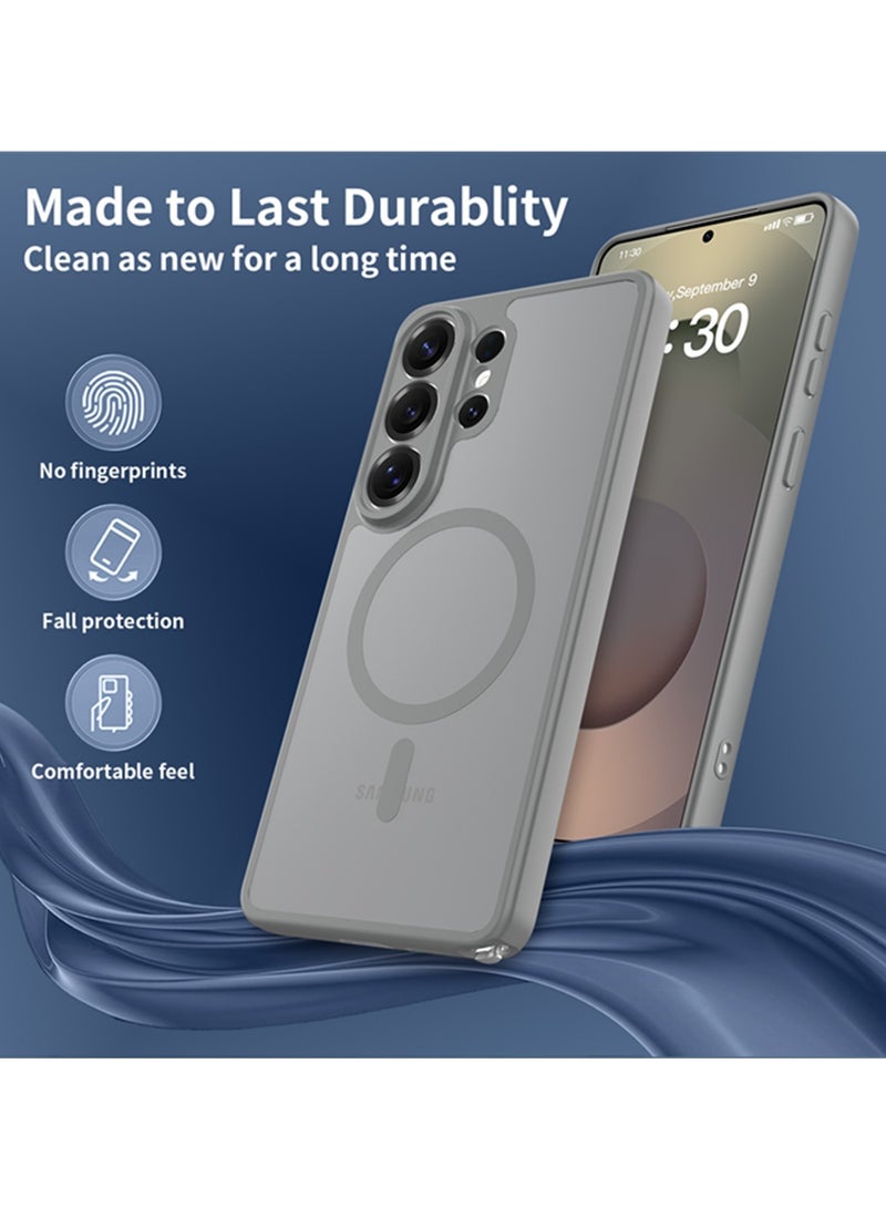 Adando Strong Magnetic Case for Samsung Galaxy S26 Ultra 5G, Compatible with Magsafe, Slim Translucent Matte Mil-Grade Drop Protection Rugged Magnetic Case (Dark Gray, Galaxy S26 Ultra 5G) - Image 5