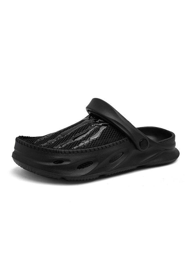 NIBEMINENT Men Sandals Summer Shoes Male  Mesh Slippers Slip-On  Soft Bottom Breathable Non-Slip Shoes  - Image 1