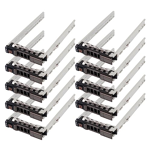 Heretom 10PCS,2.5" Hard Drive Tray Caddy for Dell PowerEdge Server - T440 T640 R330 R430 T430 R630 T630 R730 R730XD R830 R930 for G176J and 0G176J - Image 1