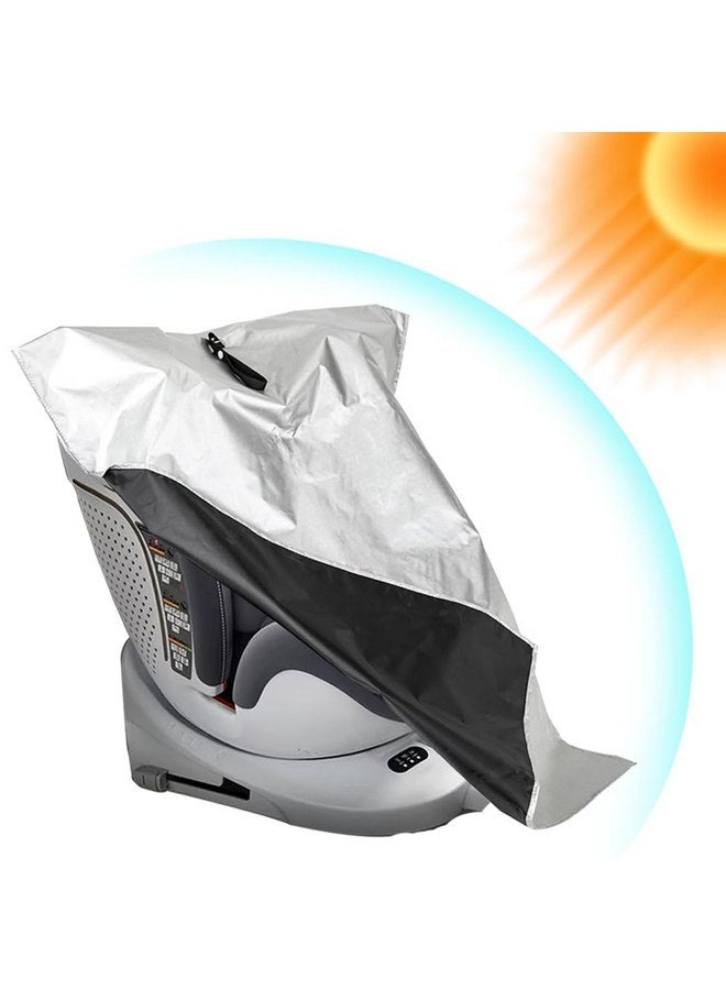 Generic Car Seat Sun Shade Cover Baby Car Seat Sun Shade Cover car seat Cooler Infant Car Seats Heat Protector Keeps Your Toddler Baby Seat at a Cool Temperature Baby Travel Accessories  - Image 1