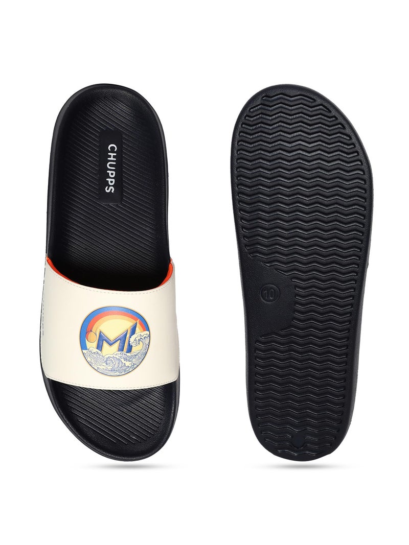 CHUPPS X Mi Surge White & Navy Drift Orthopedic Slippers | Soft Footpharma Footbed | Breathable Ventilation Holes | Lightweight Flip Flops | Anti-Skid Chappals for Everyday For Mens - Image 3