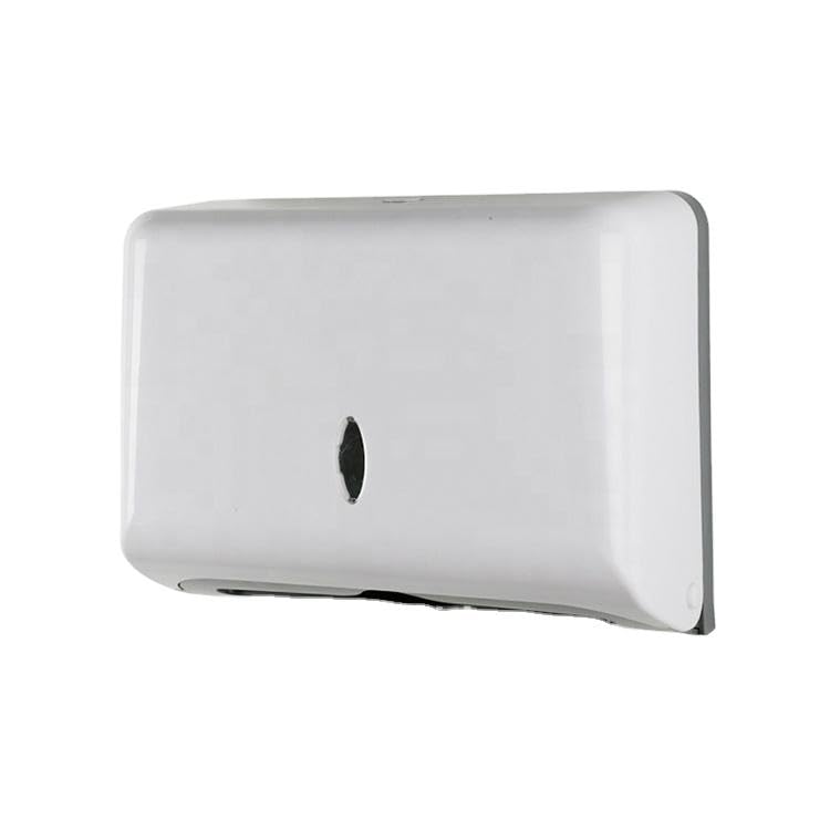 FC FC Wall Mount Paper Towel Dispenser Z Fold Simple ABS Paper Towel Holder for Lounges Toilets Kitchens Hospitals Paper Towel Dispenser White - Image 1