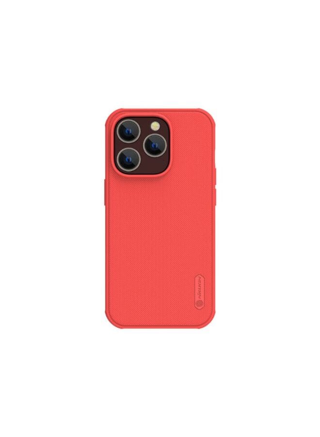 Nillkin Super Frosted Shield Pro Back Cover Case for Apple iPhone 14 Pro 6.1 Inch 2022 Red  - Image 1