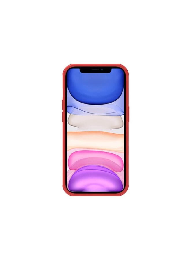 Nillkin Super Frosted Shield Pro Back Cover Case for Apple iPhone 14 Pro 6.1 Inch 2022 Red  - Image 4