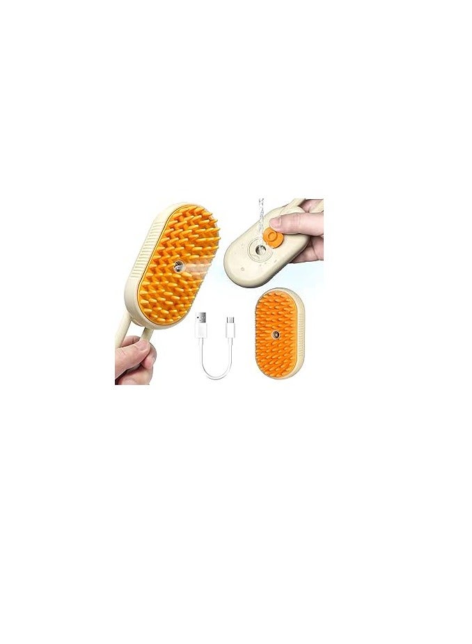 Spray Cat Brush for Shedding - Cat/Dog Steam Brush, Cat Bath Brush, Pet Steam Brush, Cat Brush with Water - Pet Spray Hair Comb, Cat Hair Brush with Steamer - Image 1