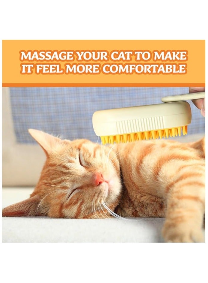 Spray Cat Brush for Shedding - Cat/Dog Steam Brush, Cat Bath Brush, Pet Steam Brush, Cat Brush with Water - Pet Spray Hair Comb, Cat Hair Brush with Steamer - Image 3