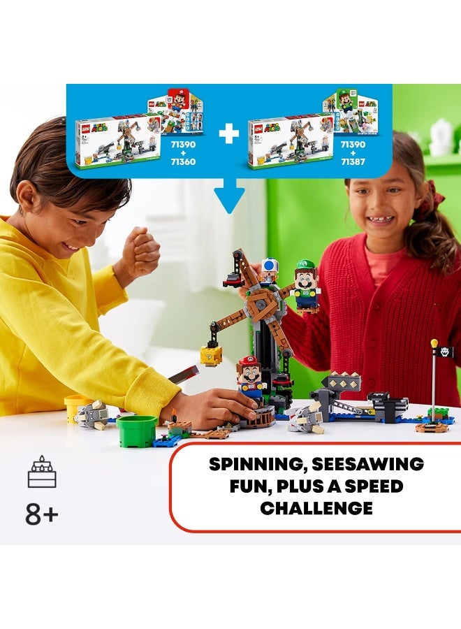 LEGO مجموعة بناء LEGO Super Mario Reznor Knockdown Expansion Set 71390 - Image 1