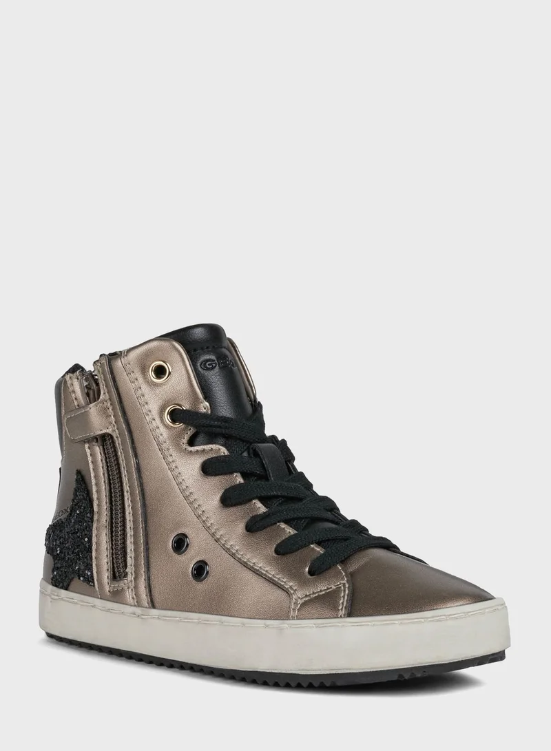 GEOX Kids Kalispera Lace Up High Top Sneaker