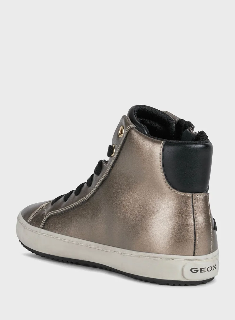 GEOX Kids Kalispera Lace Up High Top Sneaker
