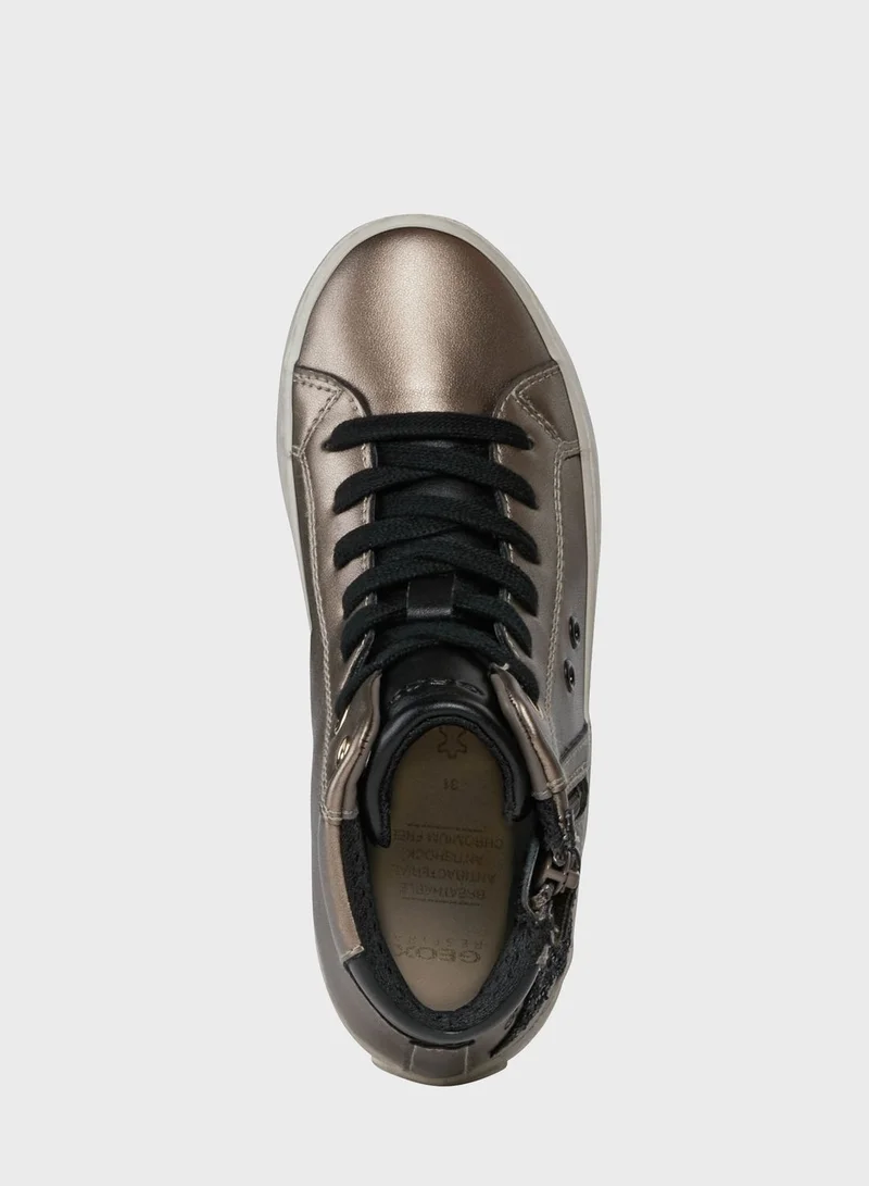 GEOX Kids Kalispera Lace Up High Top Sneaker