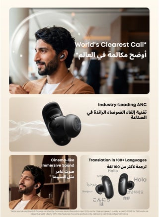 Anker soundcore Liberty 5 Pro, ANKER Thus™ AI Chip, World's Clearest Calls, Noise Cancelling Earbuds, Wireless Earbuds, ANC On 6.5H / 28H Playtime, 5 Mins Charge = 4 Hrs Playtime, Wireless Charging Midnight Black - view 2