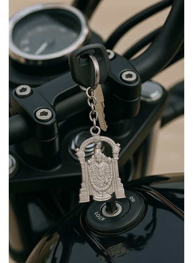 RainSound Tirupati balaji Lord Venkateswara metal keychain - Image 4