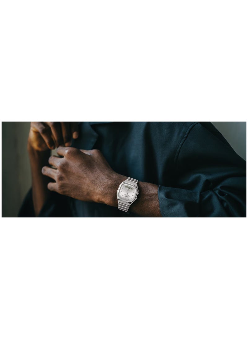 CASIO Vintage Analog-Digital Unisex Watch AQ-240E-7A, 40.9 mm Silver Dial, Chrome-Plated Resin Case & Stainless Steel Bracelet, Water Resistant - Image 3