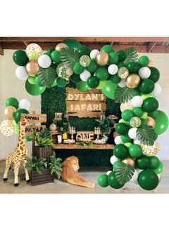 140Pcs Jungle Party Balloons Garland Arch Kit, Gold Green Balloons Dinosaur Party Decoration With Palm Leaves For Safari Animal Wild One Birthday Baby Shower Decoration Party Supplies - pzsku/Z4462133803452C8189ECZ/45/_/1680517425/660e1f99-edf1-47fc-84a1-2bf0cdd5c95e