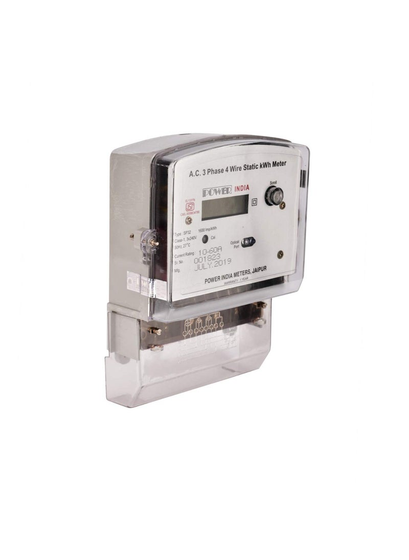 Power India Meters Power India Meters Three Phase Electronic Multifunction Energy Meter with Digital LCD Display  - Image 2