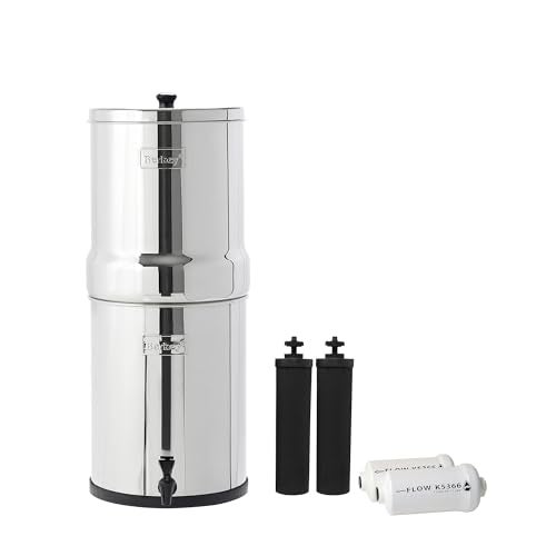 Berkey Royal Berkey GravityFed Water Filter System 325 Gallon with 2 Black Berkey Elements 2 PF2 Fluoride and Arsenic Reduction Elements - Image 1