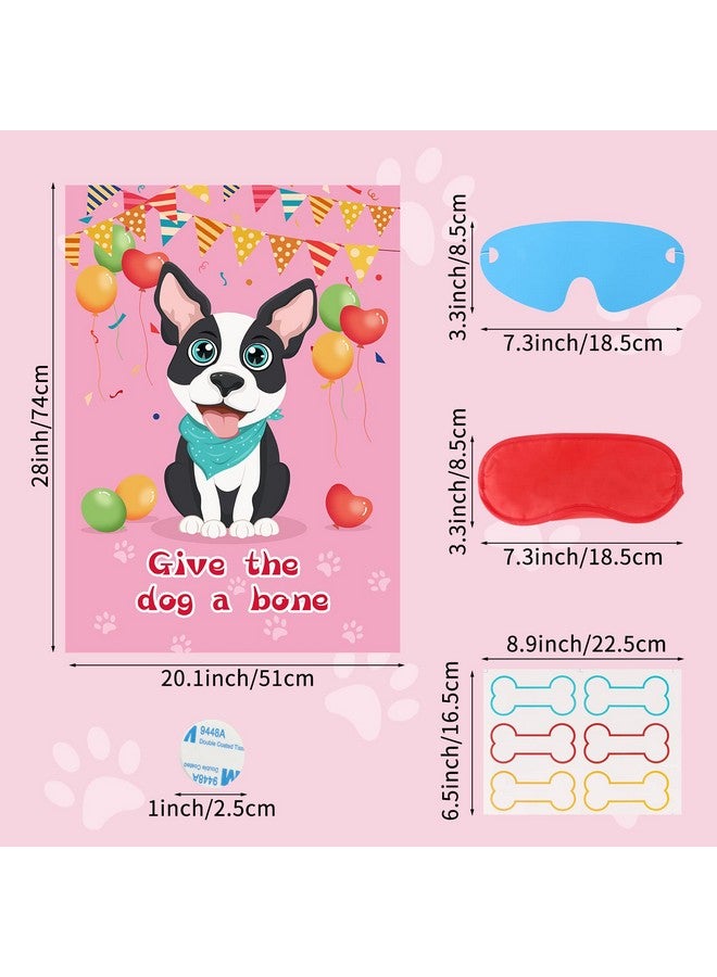 Fowecelt Pin The Bone on The Dog Party Games with 48 Pcs Bone, Give The Dog a Bone Game for Dog Themed Birthday Party Game Supplies - Image 3