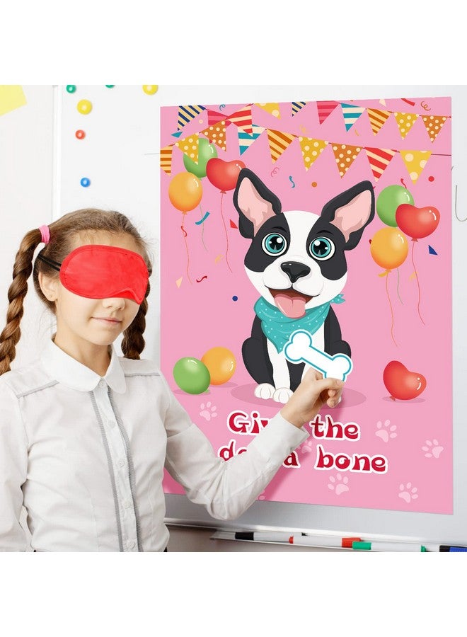 Fowecelt Pin The Bone on The Dog Party Games with 48 Pcs Bone, Give The Dog a Bone Game for Dog Themed Birthday Party Game Supplies - Image 5