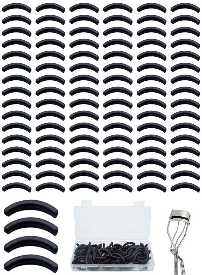 KCMOSGI 100 Pcs Eyelash Curler Refill Pads, Fit for Tweezerman Eyelash Curler Refills, Gentle & Safe on Lashes,Black. - Image 1