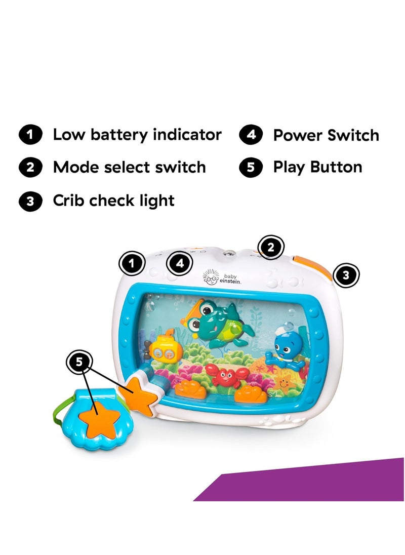Baby Einstein Baby Einstein Sea Dreams Soother Musical Crib Toy and Sound Machine, Newborn and up  - Image 3