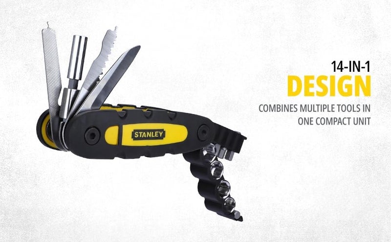 Stanley Alloy Steel Stht070695 Folding And Locking 14In1 One Piece Multipurpose knife Tool - Image 4