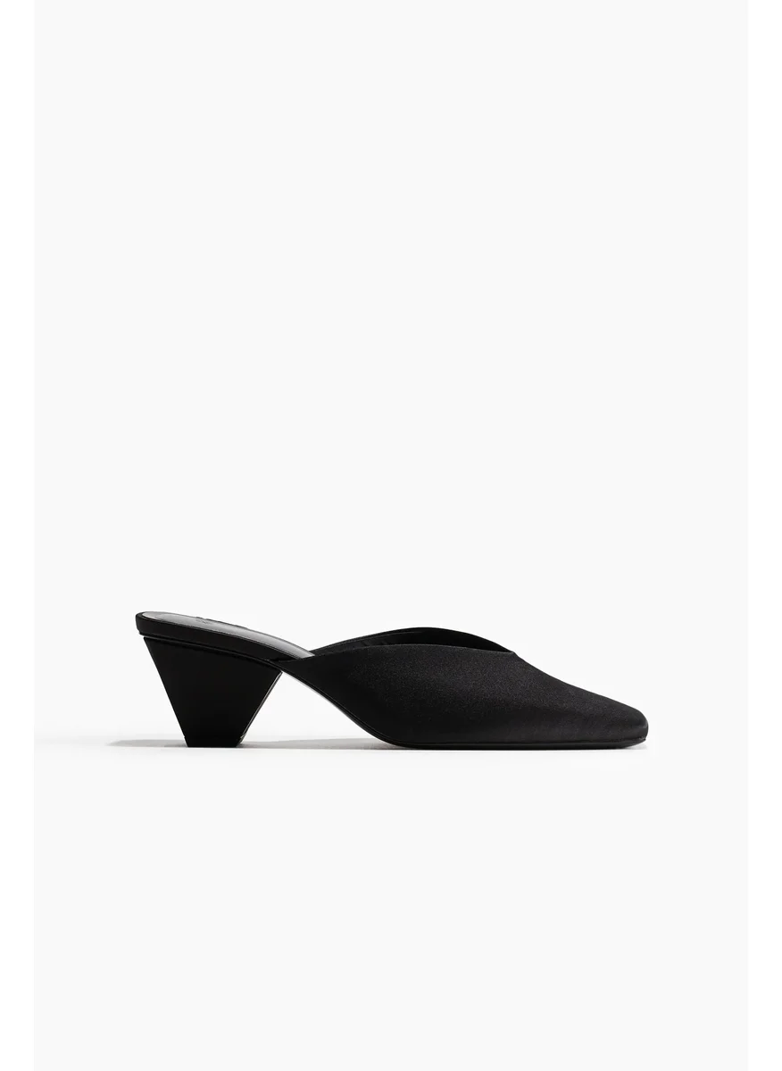 اتش اند ام Heeled Satin Mules