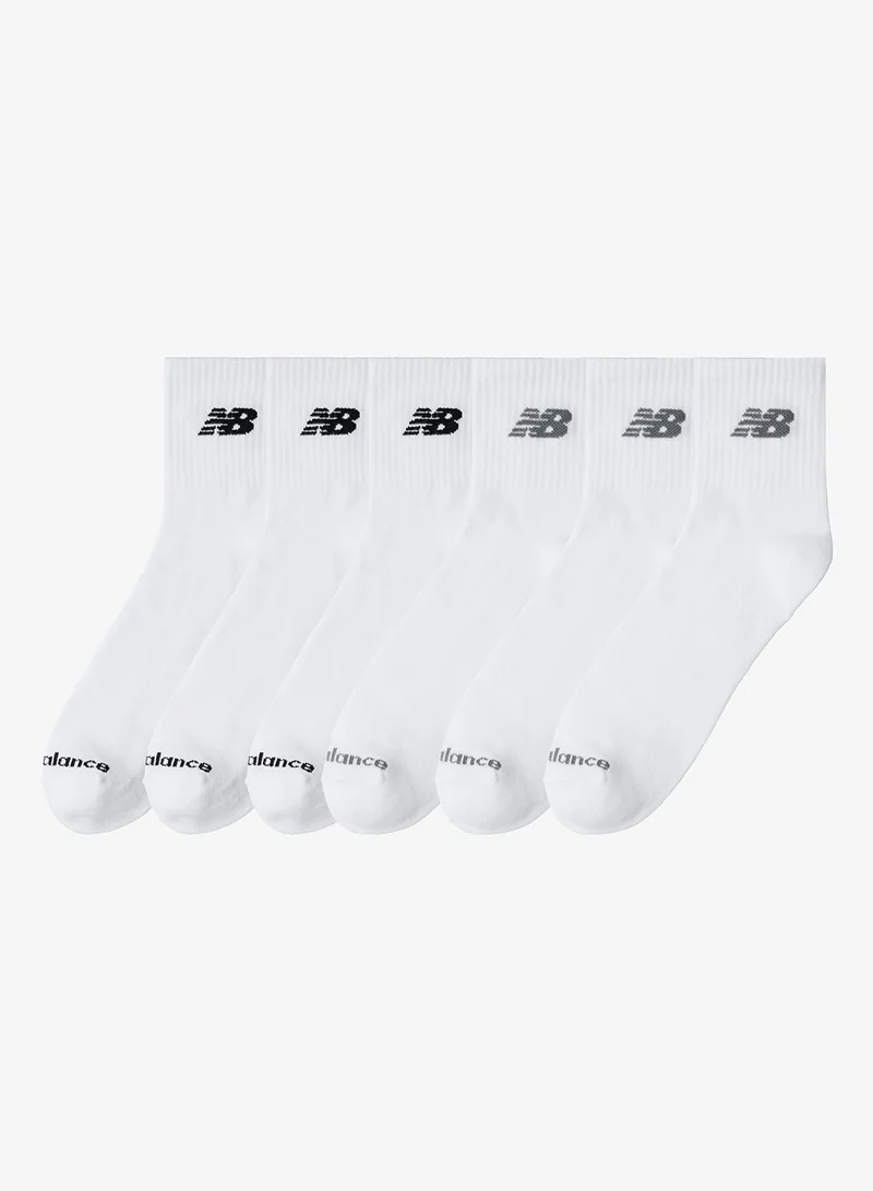 نيو بالانس 6 أزواج جوارب الكاحل اليومية