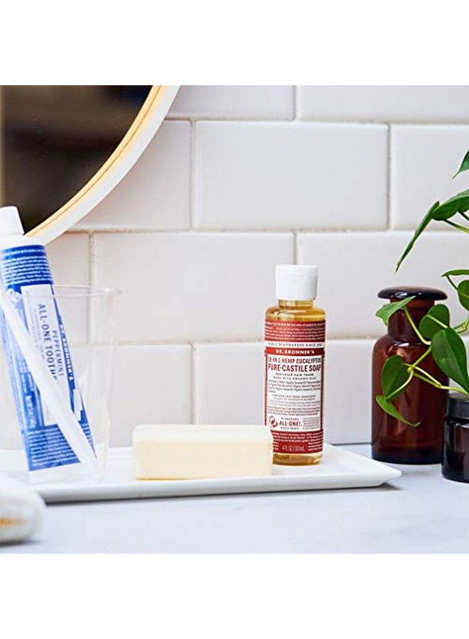 Dr. Bronner's Dr Bronner’S Purecastile Liquid Soap (Eucalyptus 8 Ounce) Made With Organic Oils 18In1 Uses: Face Body Hair Laundry Pets And Dishes Concentrated Vegan Nongmo - Image 4