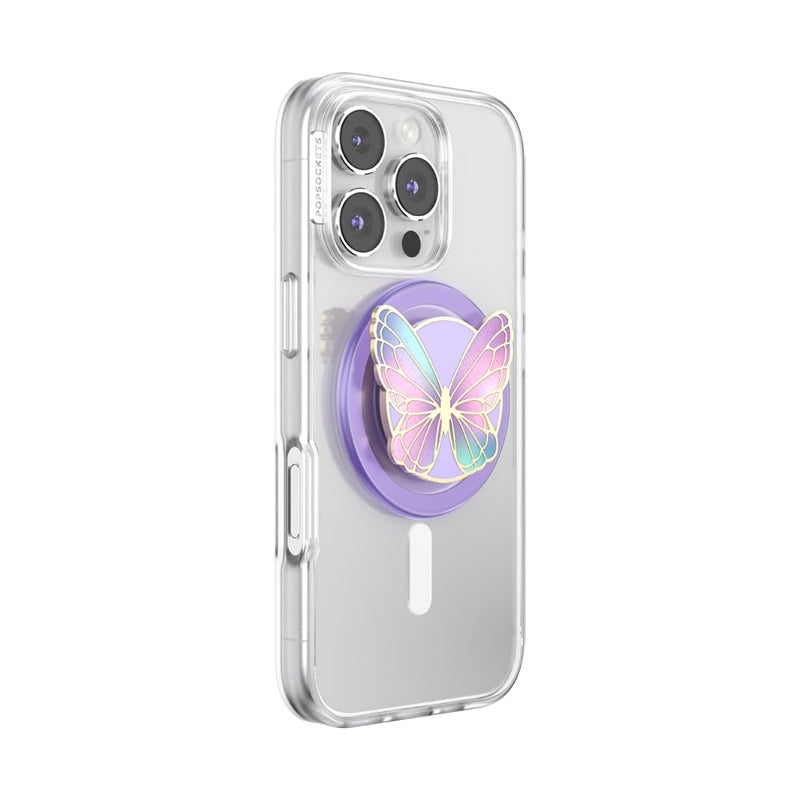 POPSOCKETS قبضة هاتف PopSockets لمغناطيس MagSafe، حامل مغناطيسي، قاعدة هاتف، فراشة - فراشة برزم - Image 2