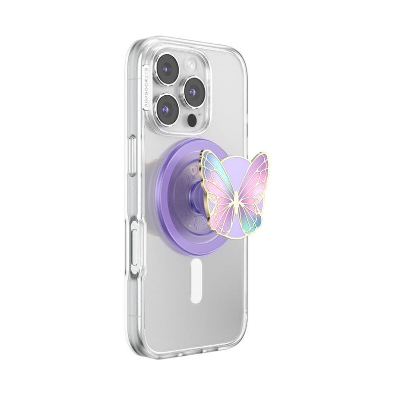POPSOCKETS قبضة هاتف PopSockets لمغناطيس MagSafe، حامل مغناطيسي، قاعدة هاتف، فراشة - فراشة برزم - Image 1