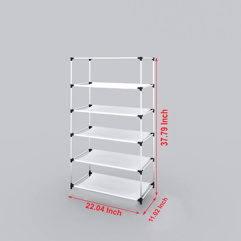Whitecloud TRANSFORMING HOMES Whitecloud TRANSFORMING HOMES Collapsible Portable Foldable Wardrobe Storage Shelves Organizer for Clothes Racks Fabric Almirah Non Rustable Iron Storage Unit 5 Layer Brown  - Image 2