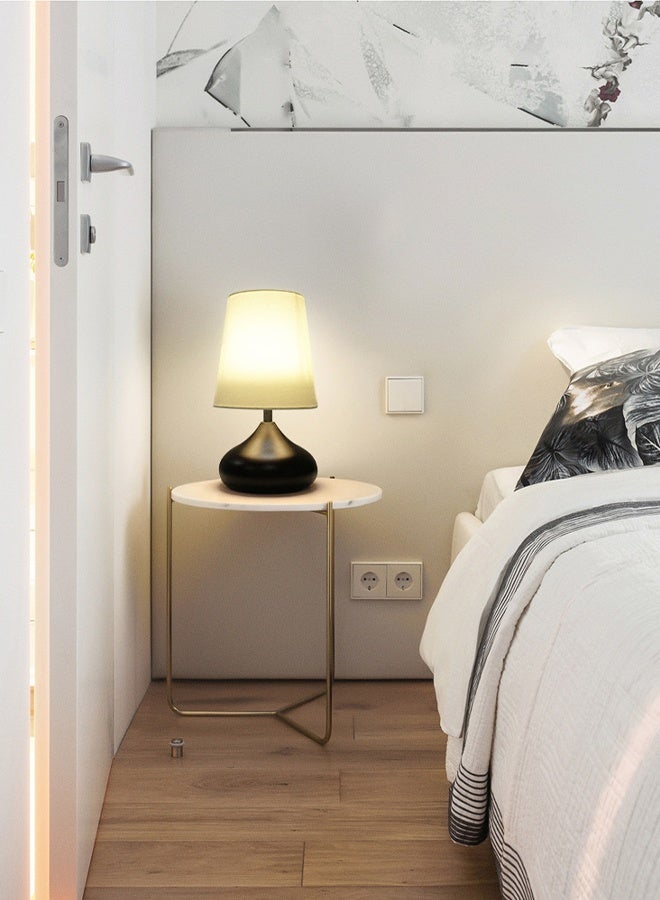 Bolivia's LED Table Lamp Bedside Lamp, 3 Color Temperatures Bulb，Night Light for Bedroom, Study, Living Room（White） - Image 3