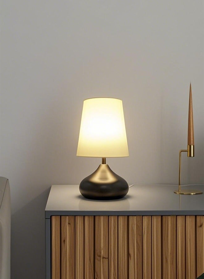 Bolivia's LED Table Lamp Bedside Lamp, 3 Color Temperatures Bulb，Night Light for Bedroom, Study, Living Room（White） - Image 2