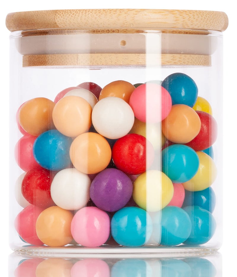 JUVITUS 10 oz Clear Glass Jar with Bamboo Silicone Sealed Lid (Single) - Image 4