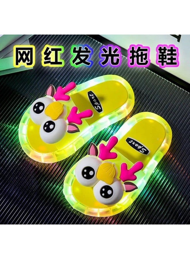 Children's Summer Sandals, Cartoon Outer Wear, Cute Baby Slippers With Lights, Cool Slippers For Boys And Girls