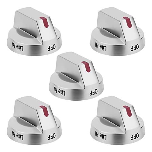 Casmer| Upgraded DG94-03950 (5PCS) Gas Stove Knobs for Samsung Stoves/Ovens, DG94-03950A DG94-04167 for Gas Stove Knobs, Fit for Samsung Stove knobs NX60A6511SS, NX60A6711SS, NX60A6511SG, NX60A6111SS - Image 1
