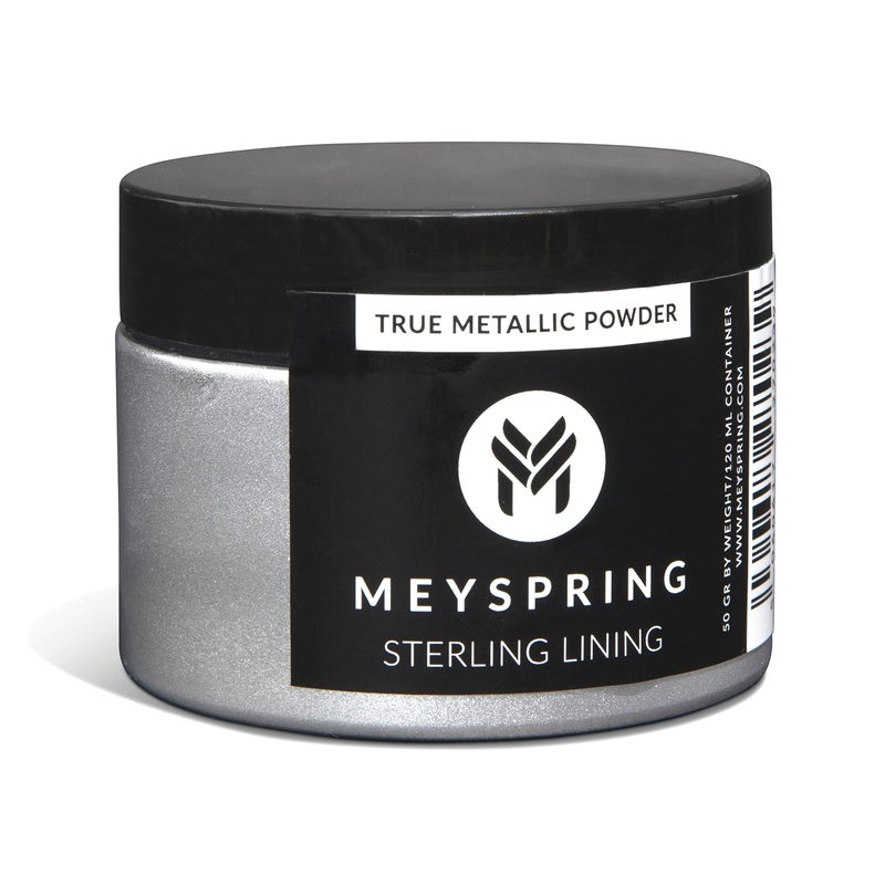 MEYSPRING Sterling Lining - True Metallic Pigment for Epoxy, Casting & UV Resin - Silver Metallic Pigment Powder for Resin Art & Makeup - Image 1