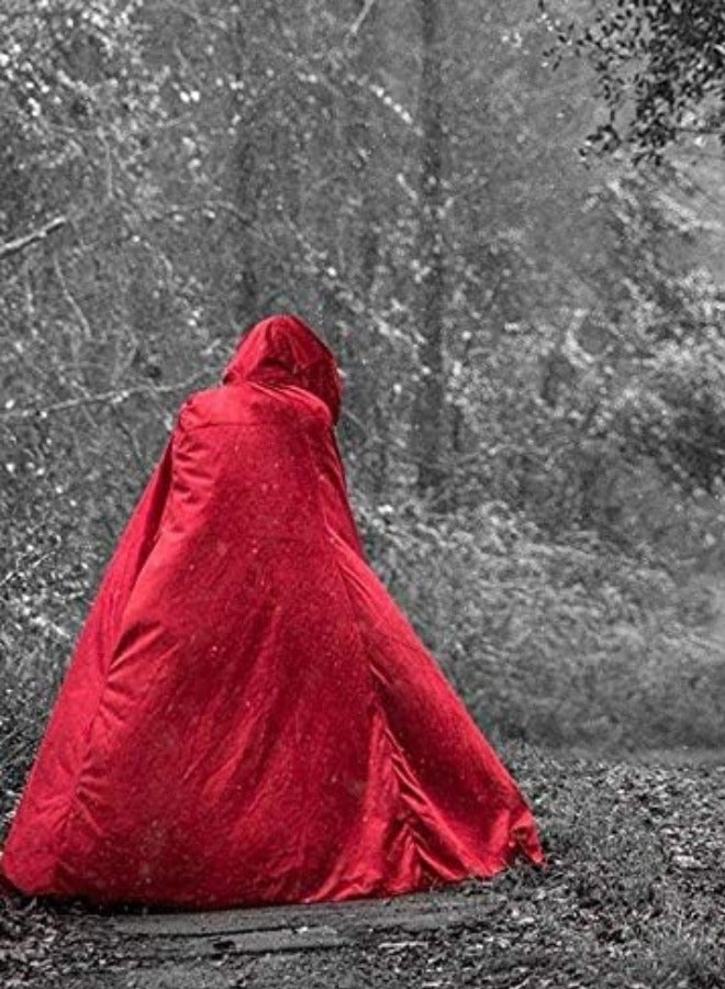 RED VELVET CLOACK WITH HOOD 130 CM  - Image 5