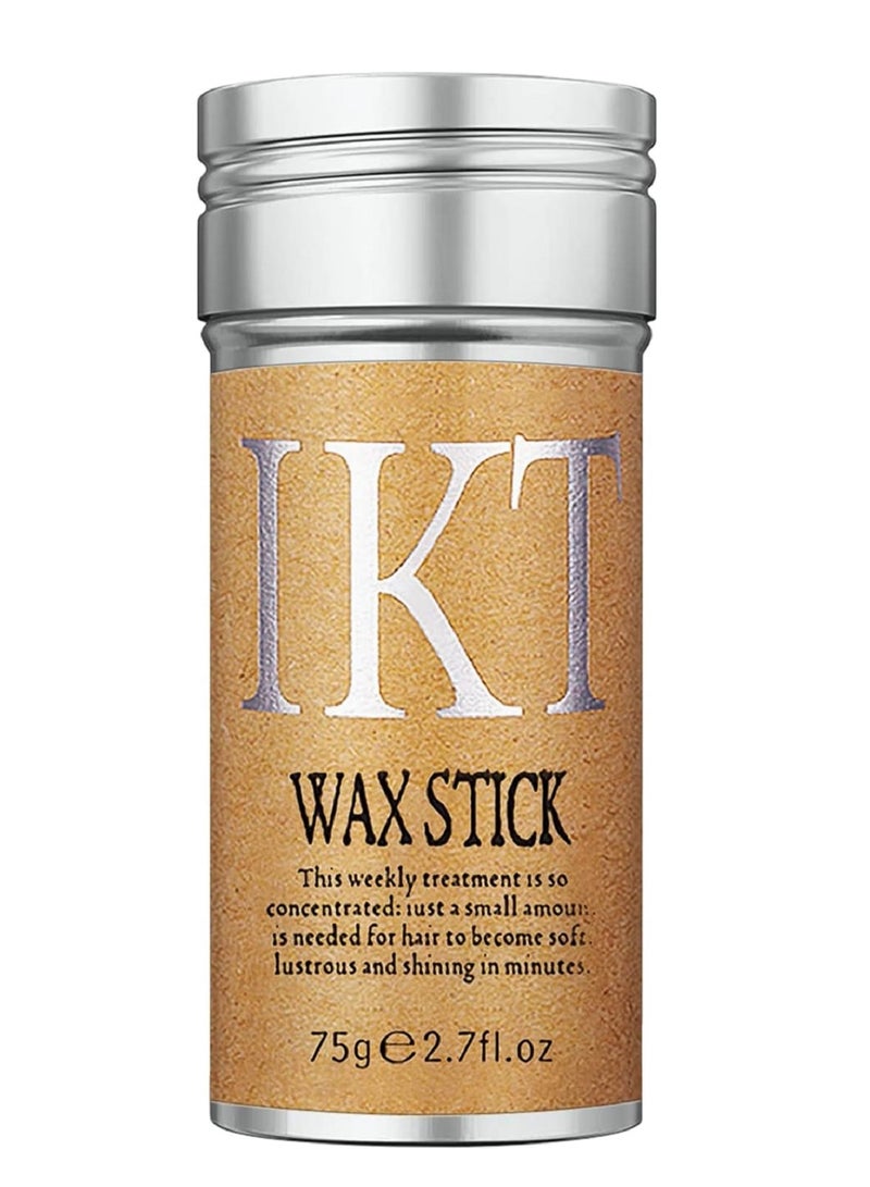 IKT Hair Wax Stick Wax Stick for Hair Slick Stick for Hair Non greasy Styling Hair Pomade Stick Strong Hold Makes Hair Look Neat and Tidy - Image 1