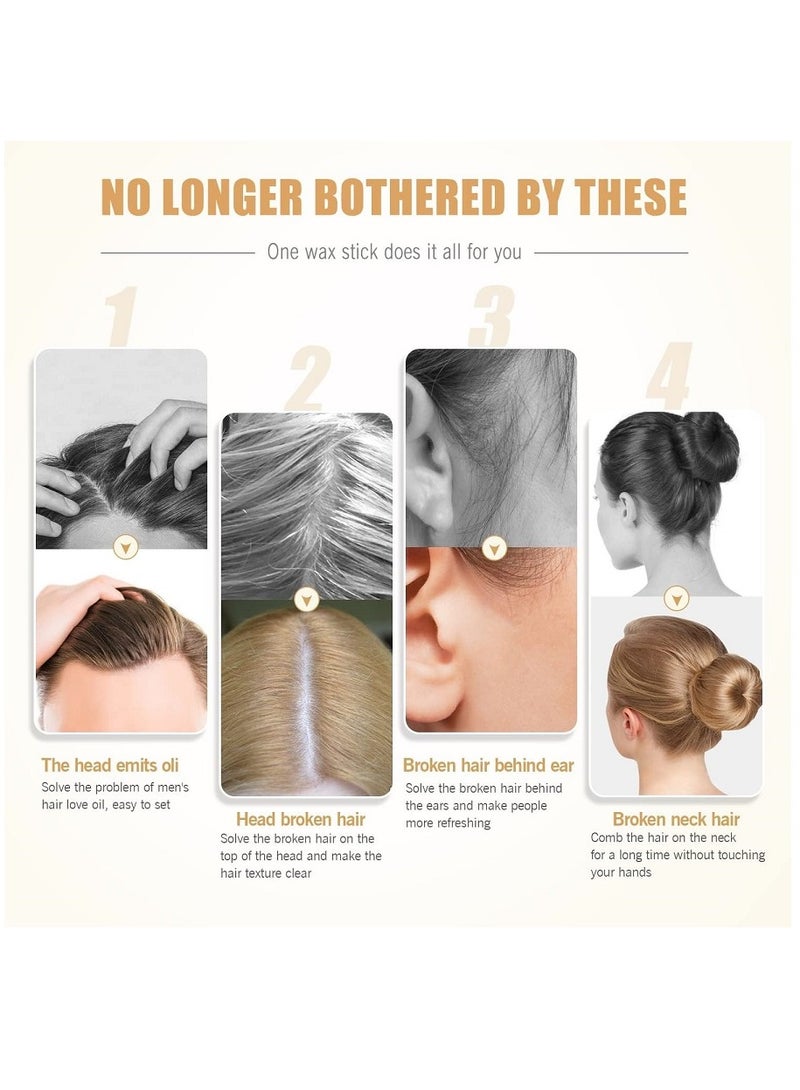 IKT Hair Wax Stick Wax Stick for Hair Slick Stick for Hair Non greasy Styling Hair Pomade Stick Strong Hold Makes Hair Look Neat and Tidy - Image 2