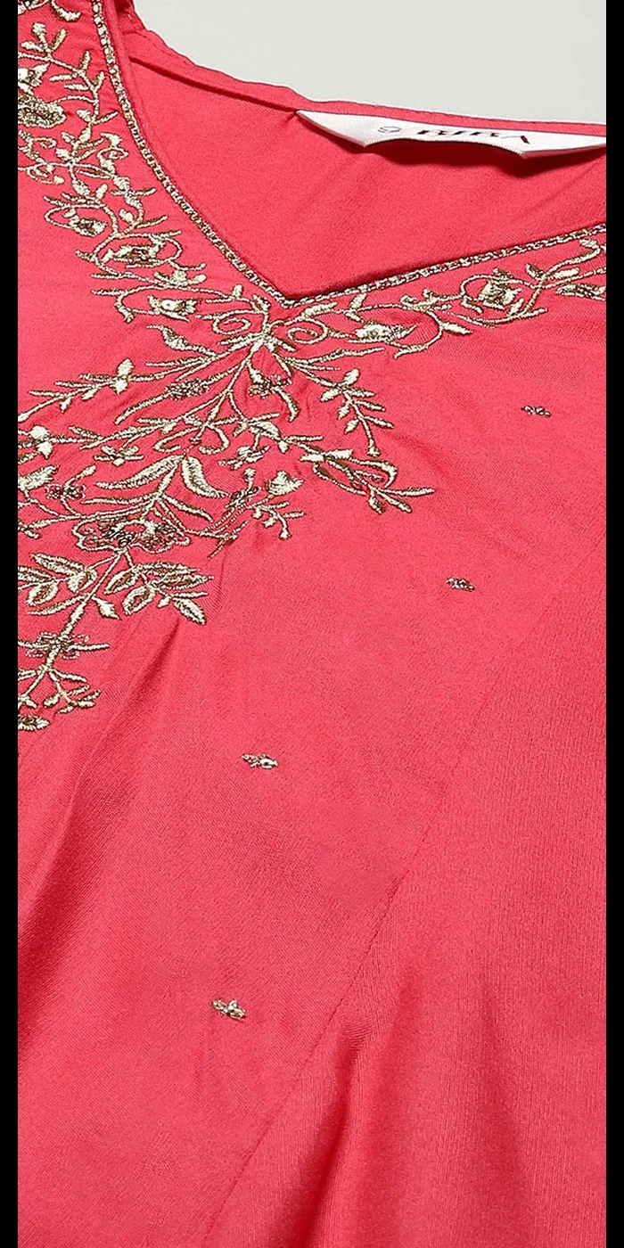 بيبا مجموعة بدلة فوشيا رايون مستقيمة