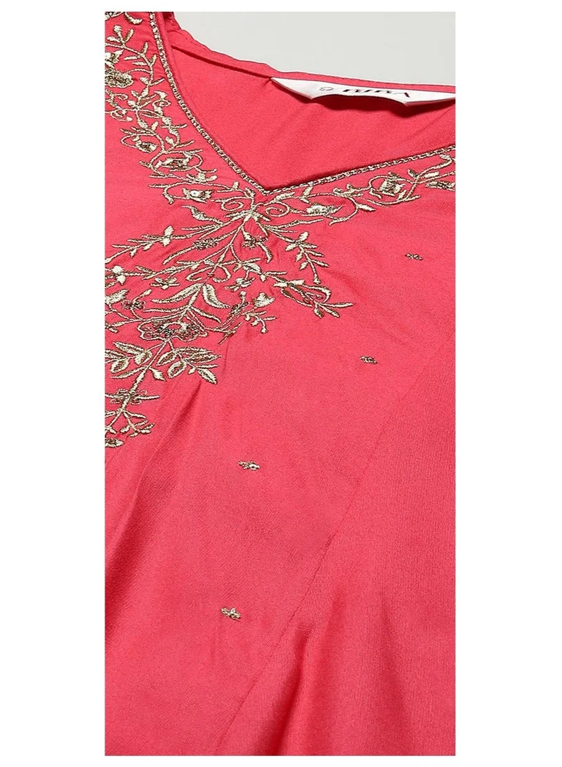 بيبا مجموعة بدلة فوشيا رايون مستقيمة