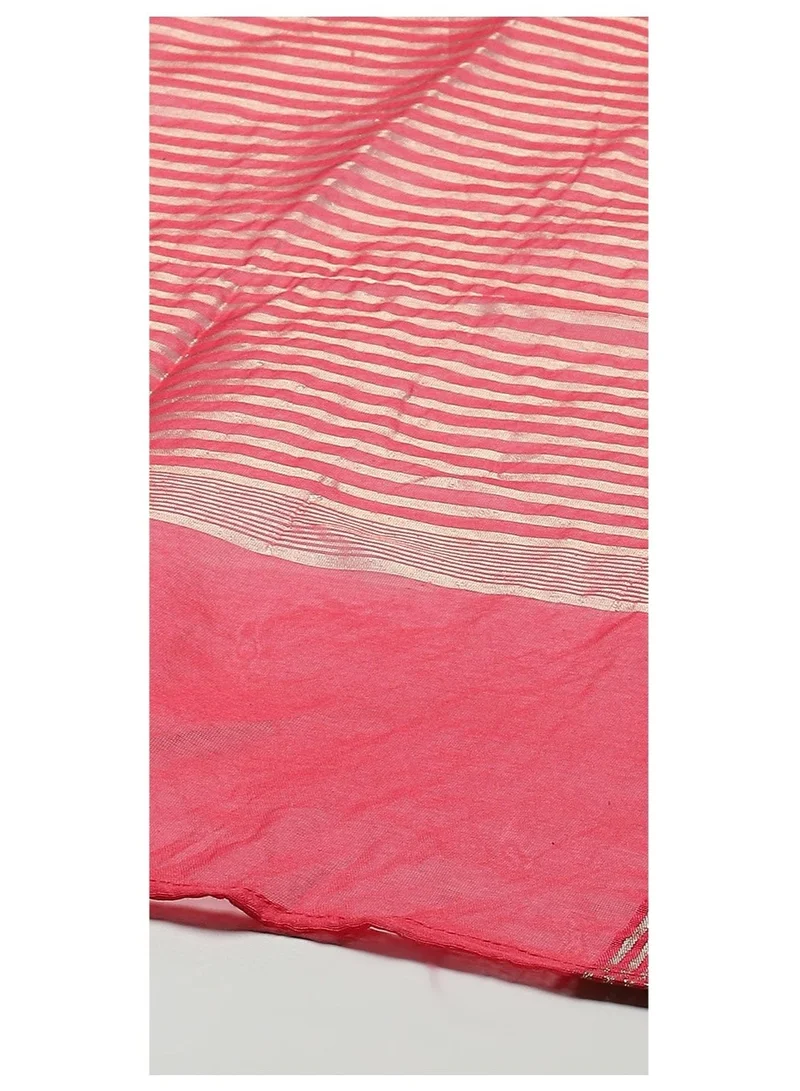 Biba  Fuschia Rayon Straight Suit Set for Women | Best Price UAE