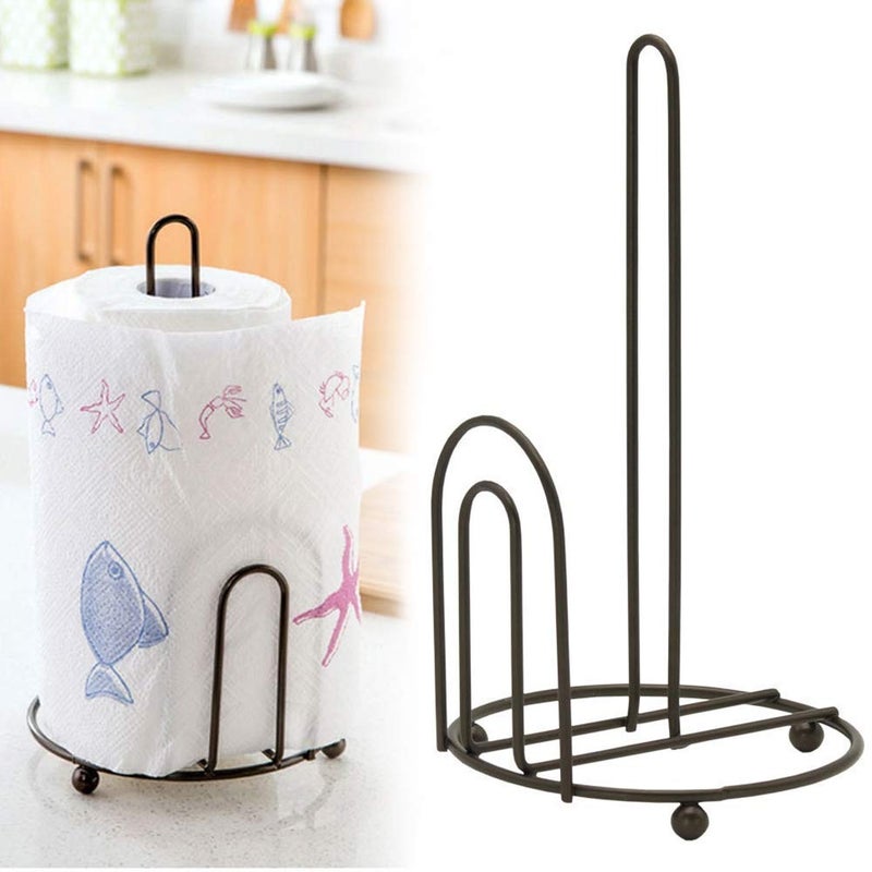 BOGEN LITE BOGEN LITE Kitchen Paper Towel Holder OneHanded Tear Paper Towel Container Bathroom Toilet Tissue Paper Roll Storage Holder Stand - Image 1