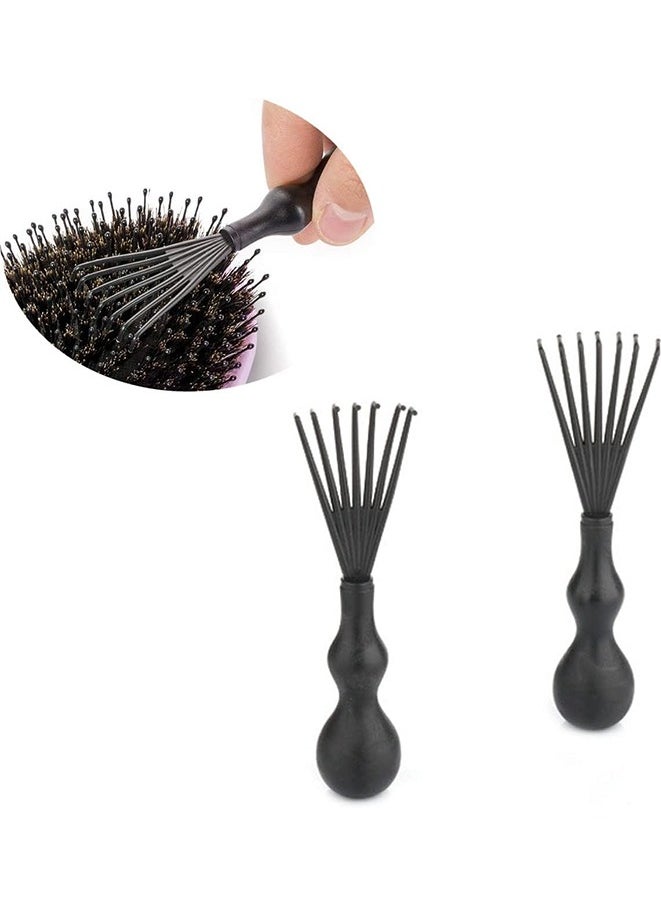 أداة تنظيف المشط وفرشاة إزالة الشعر ومشط تنظيف فرشاة الشعر وفرشاة تنظيف صغيرة ذات خطاف مجعد لإزالة الشعر المتراكم، أداة للاستخدام في المنزل وصالونات التجميل للحيوانات الأليفة